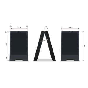 Màn Hình LED Chân Đứng Chữ A 2 Mặt Trong Nhà 2