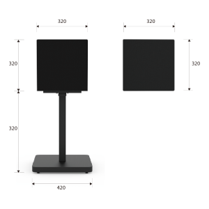 Màn Hình LED Chân Đứng Dạng Khối P2 Trong Nhà 2