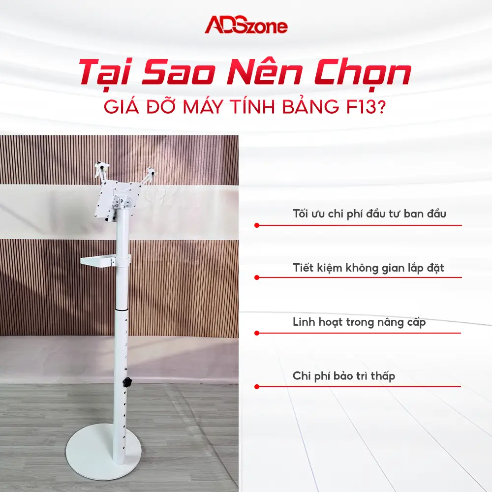 Giá F13 Mới – Tích Hợp Khay Đựng, Nâng Tầm Không Gian Dịch Vụ Chuyên Nghiệp