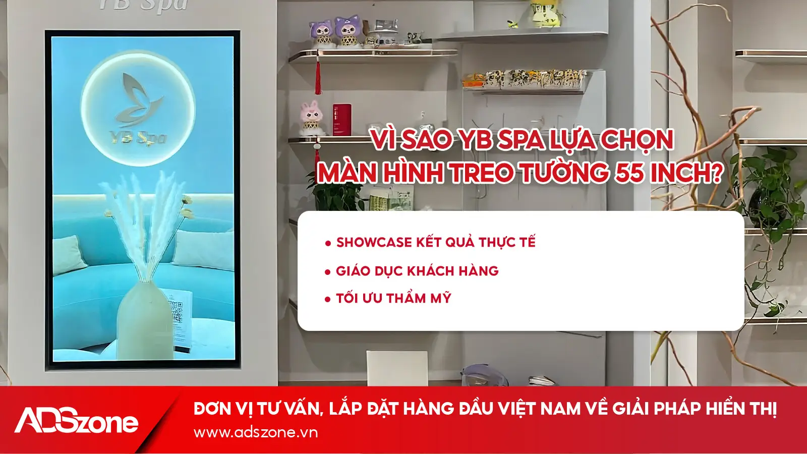 Màn Hình Kỹ Thuật Số Hỗ Trợ Quảng Bá Dịch Vụ Chăm Sóc Sắc Đẹp
