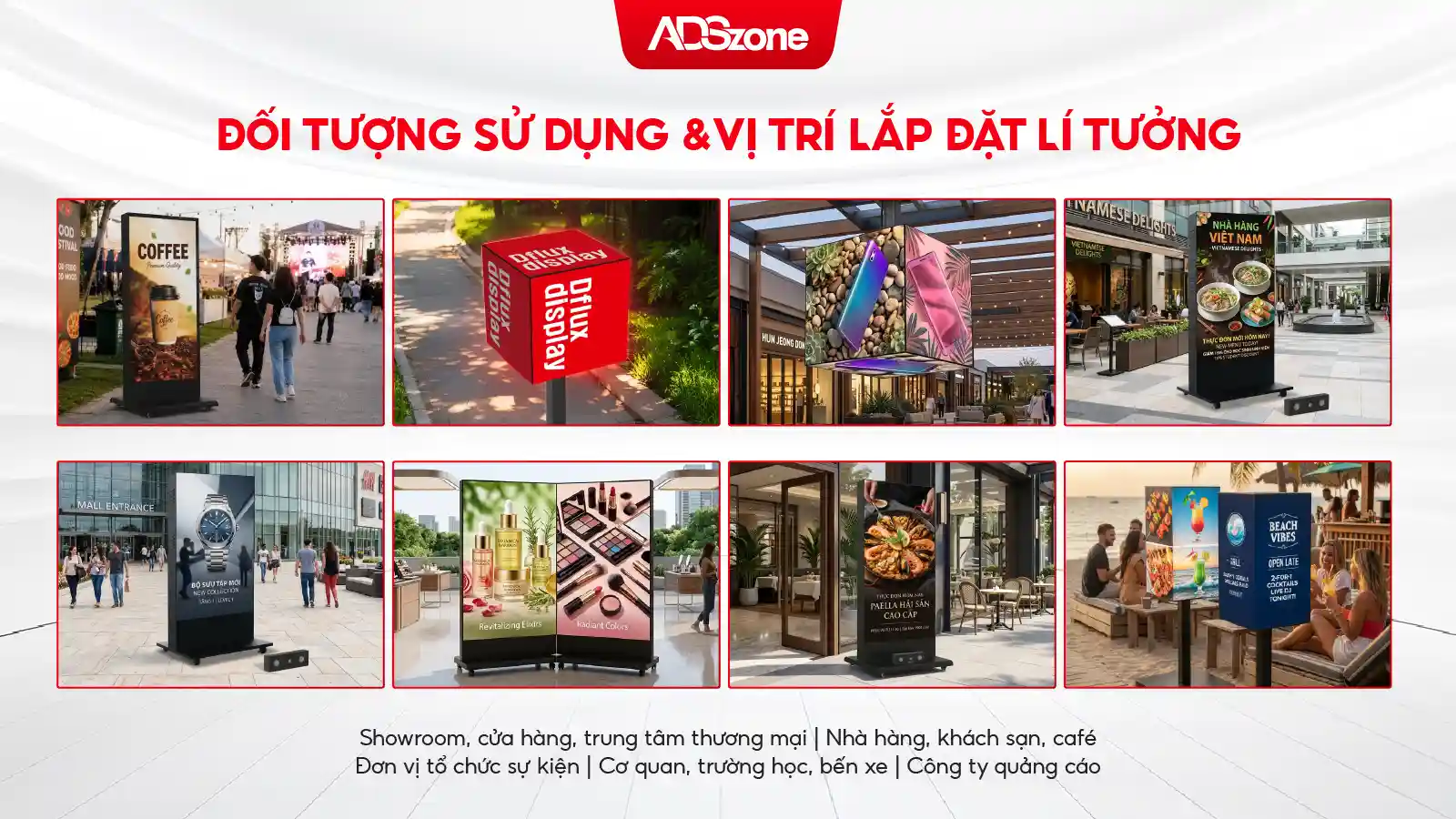 Giải Pháp Hiển Thị Cho Nhiều Lĩnh Vực