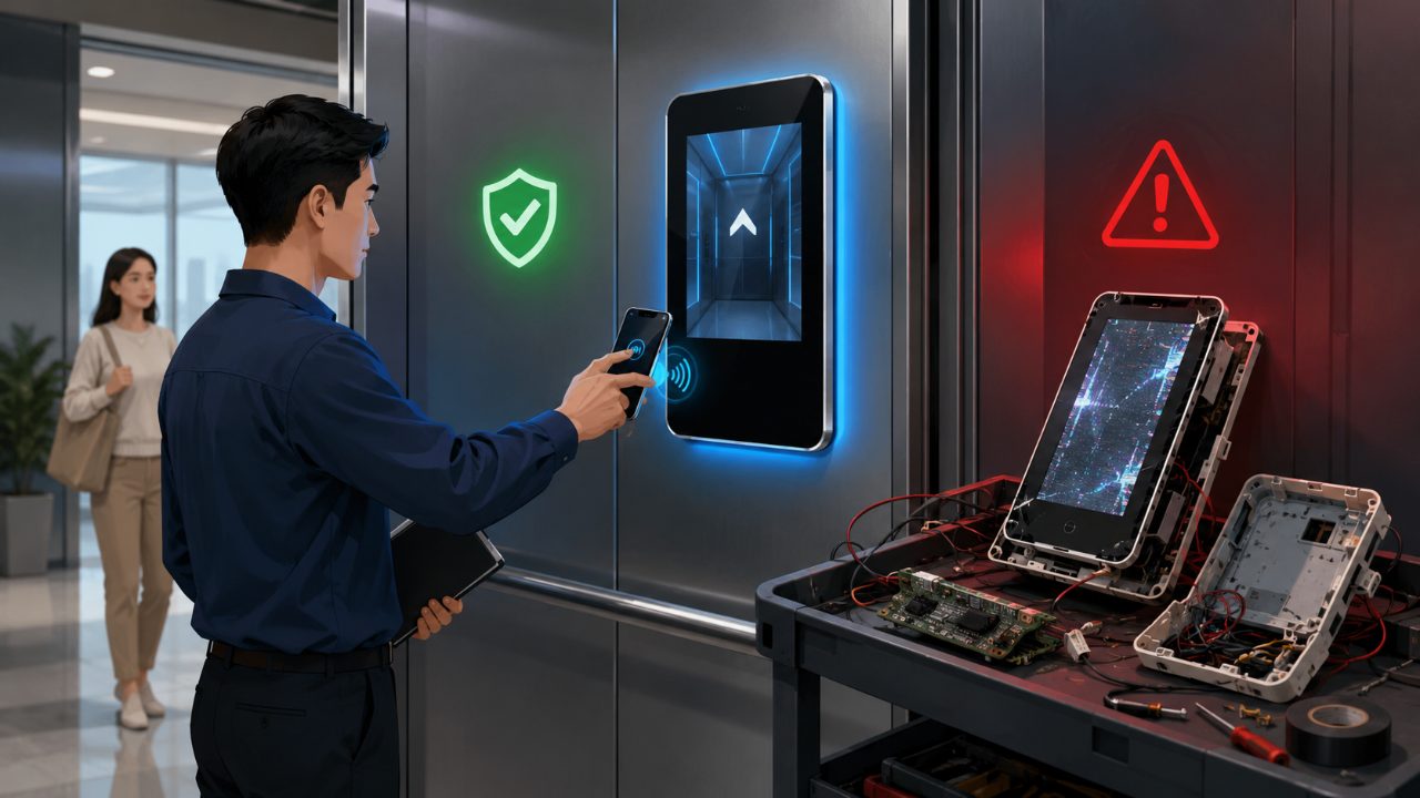 4. Màn hình NFC thang máy giá rẻ: Có đảm bảo chất lượng và an toàn?