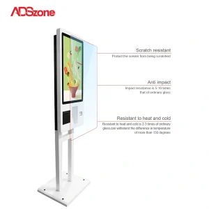 Kiosk Tự Phục Vụ Đế 2 Chân 32 Inch Trắng 1