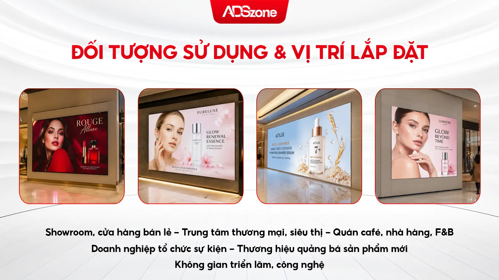 Màn Hình LED Treo Tường Trong Nhà Phù Hợp Cho Nhiều Không Gian