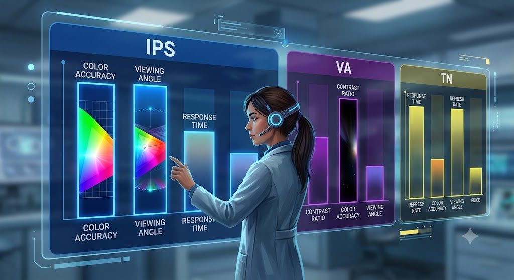 Bảng so sánh các loại IPS và đối thủ VA, TN