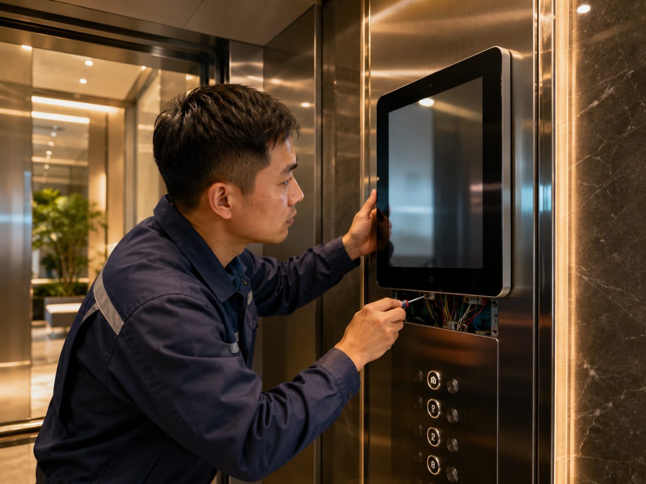 Các yếu tố ảnh hưởng trực tiếp đến báo giá màn hình thang máy NFC