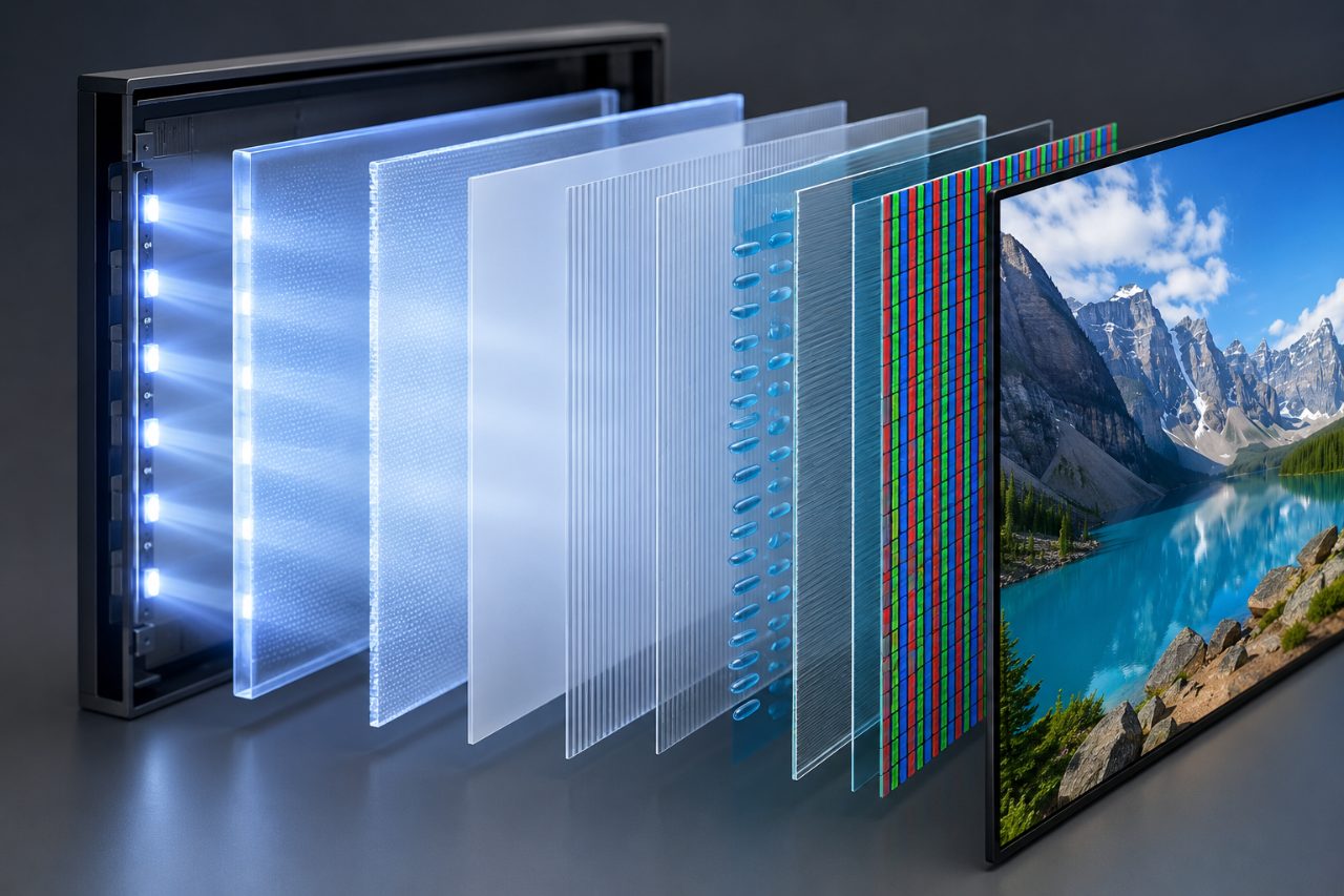 Cấu tạo và nguyên lý hoạt động của tấm nền LED