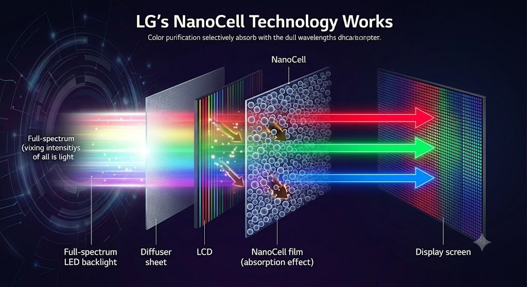 Công nghệ NanoCell hoạt động như thế nào?