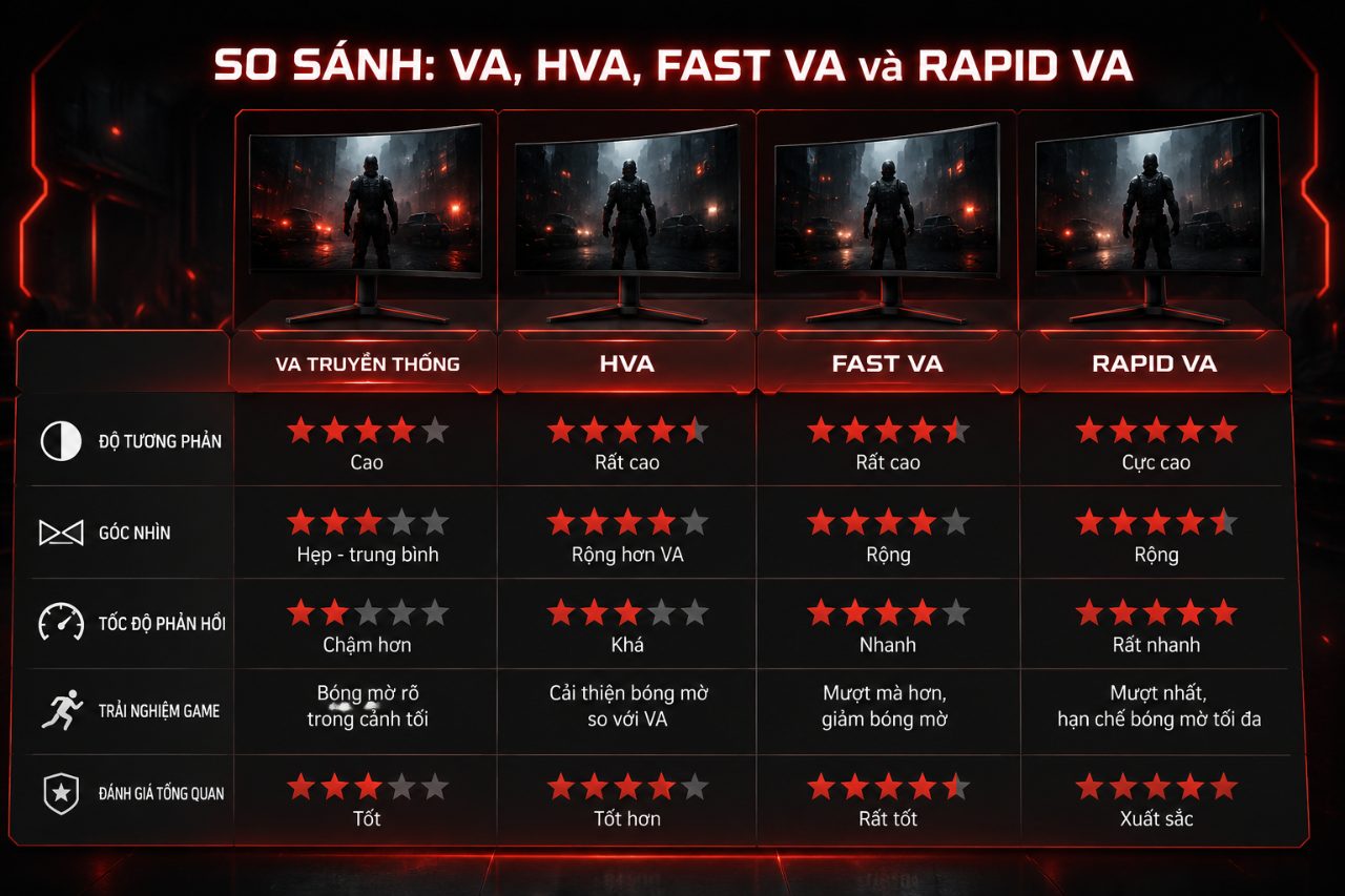 HVA, Fast VA và Rapid VA khác VA truyền thống ra sao?
