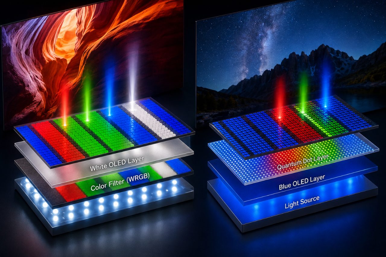 QD-OLED là gì? So sánh WOLED và QD-OLED