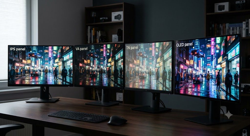 So sánh các loại tấm nền 2K: IPS, VA, TN và OLED