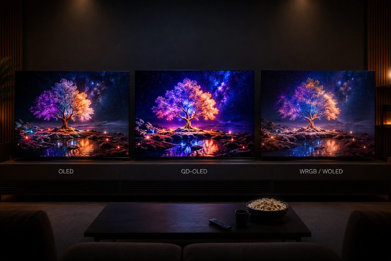 So sánh OLED, QD-OLED và WRGB về chất lượng hình ảnh