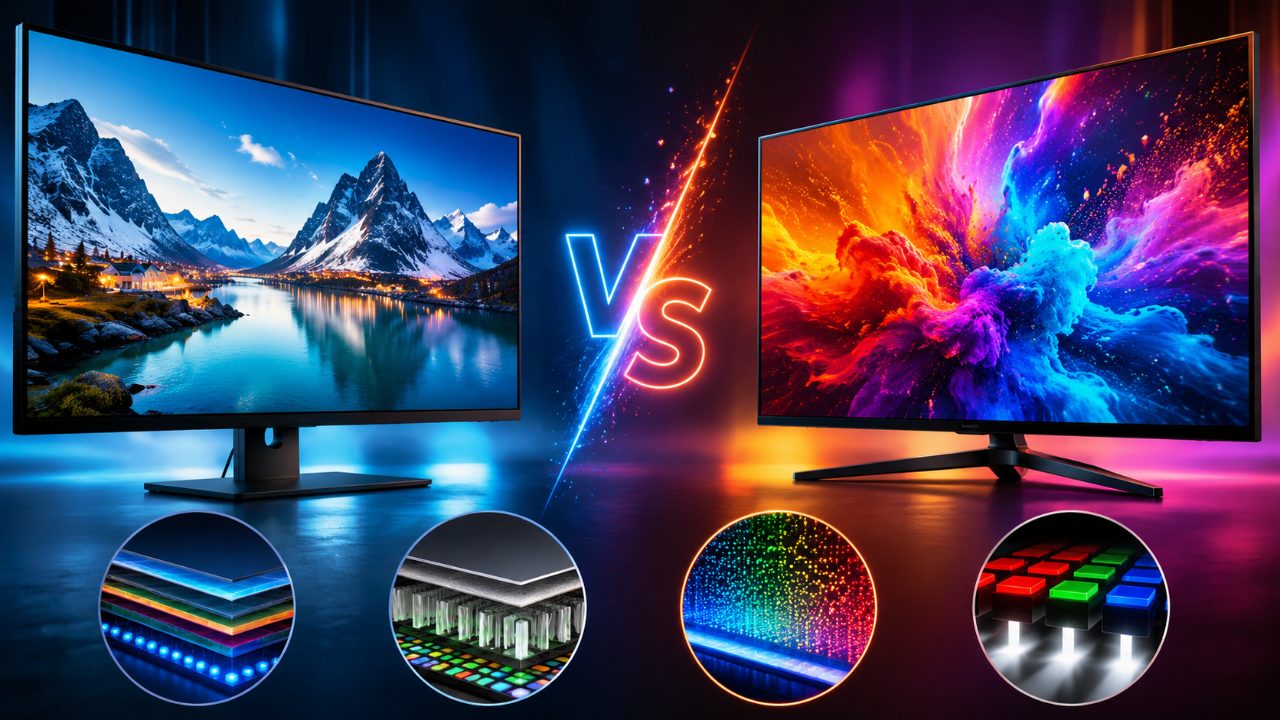 So sánh tấm nền IPS và QLED: Nên mua loại nào tốt hơn?