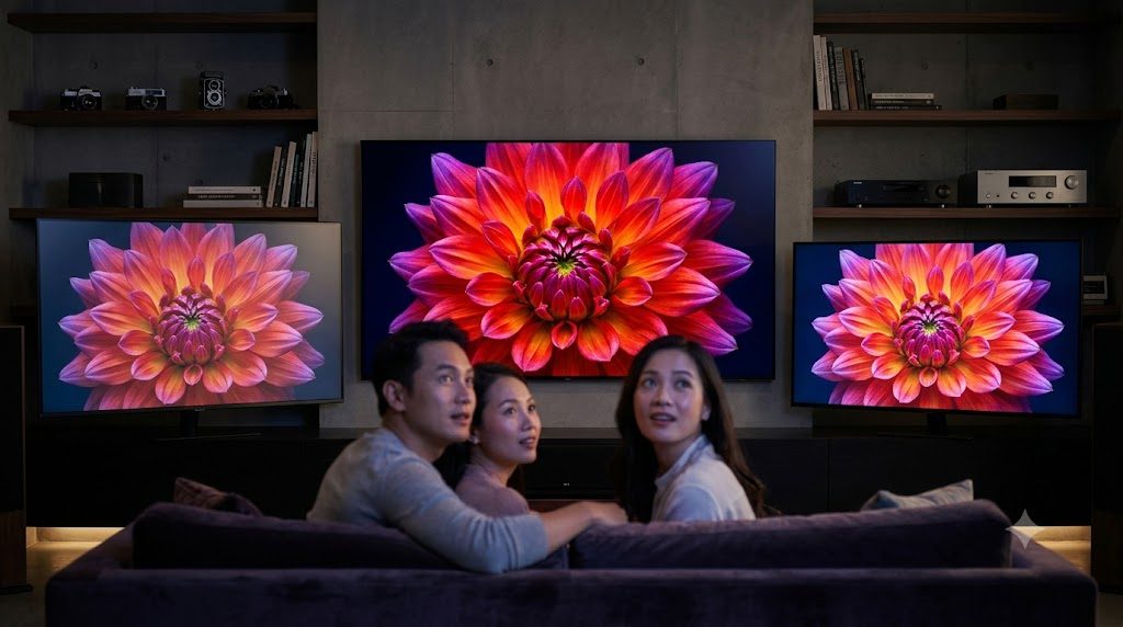 Sự khác biệt vượt trội giữa tấm nền IPS và QLED, OLED, Fast IPS