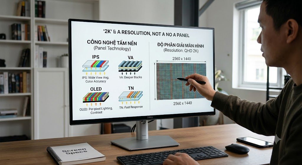 Tấm nền 2K là gì? Có phải một công nghệ panel không?