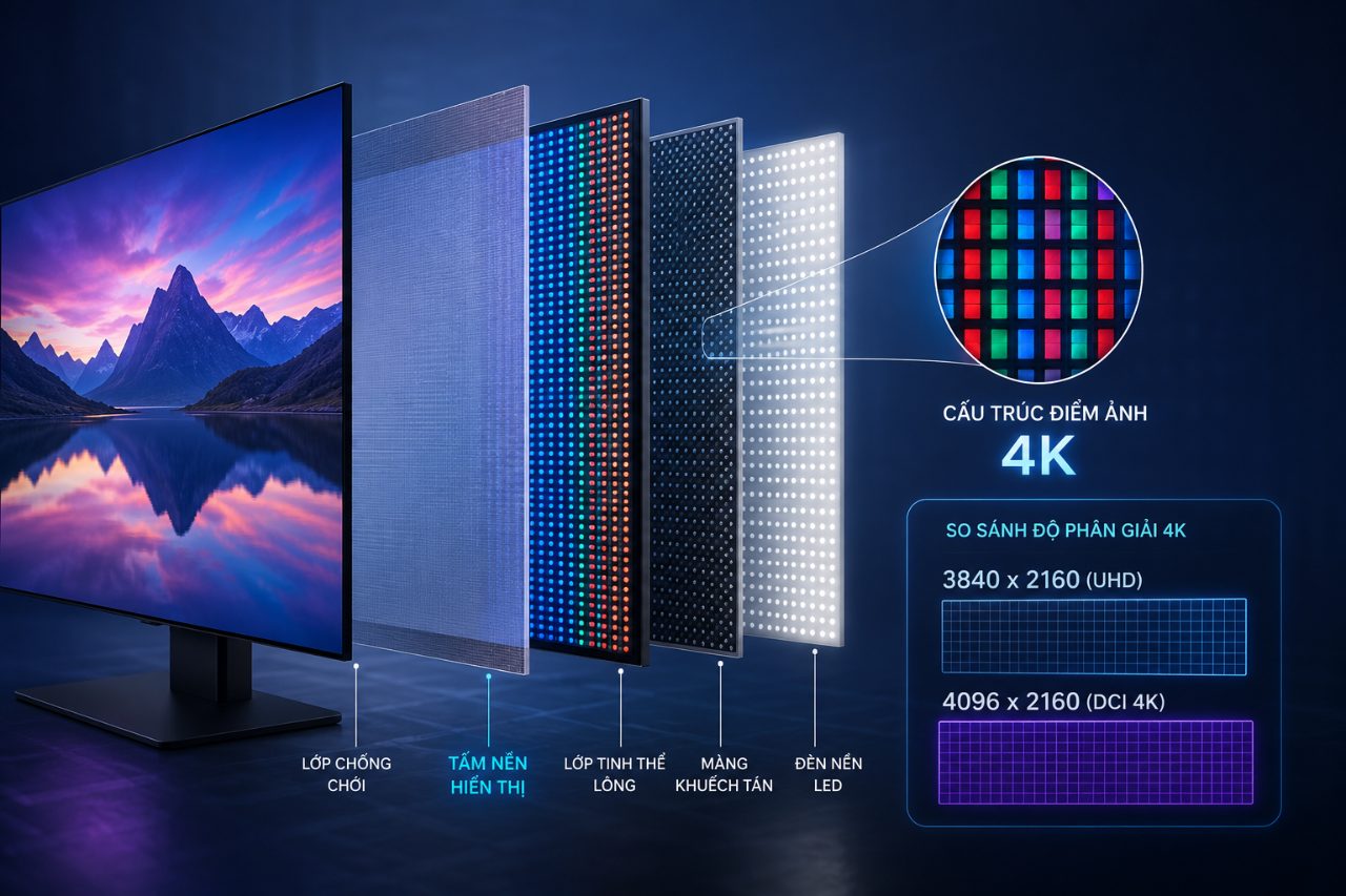 Tấm nền 4K là gì? Phân biệt tấm nền và độ phân giải