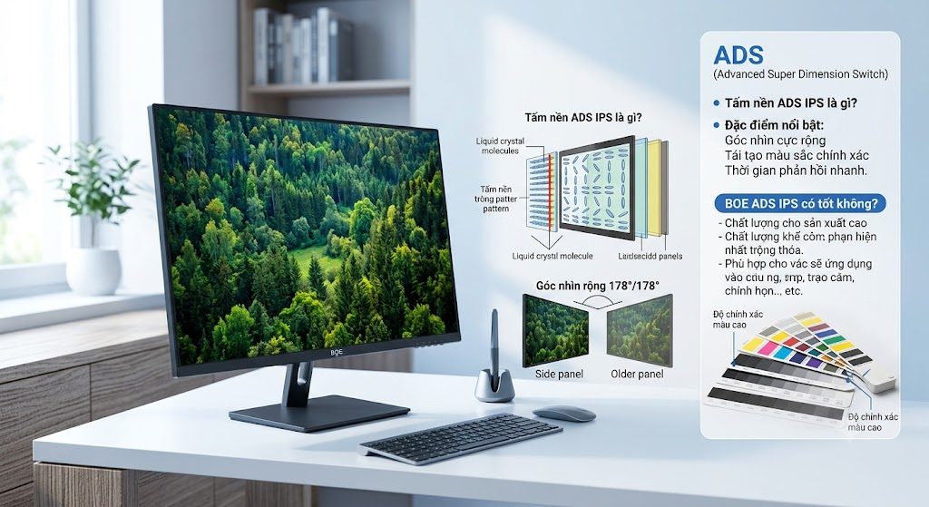 Tấm nền ADS IPS là gì? BOE ADS IPS có tốt không?
