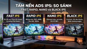 Tấm nền ADS IPS: So sánh Fast, Rapid, Nano, Black IPS