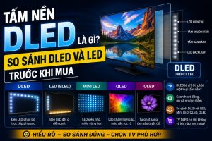 Tấm nền DLED là gì? So sánh DLED và LED