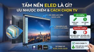 Tấm nền ELED là gì? Ưu nhược điểm và cách chọn TV