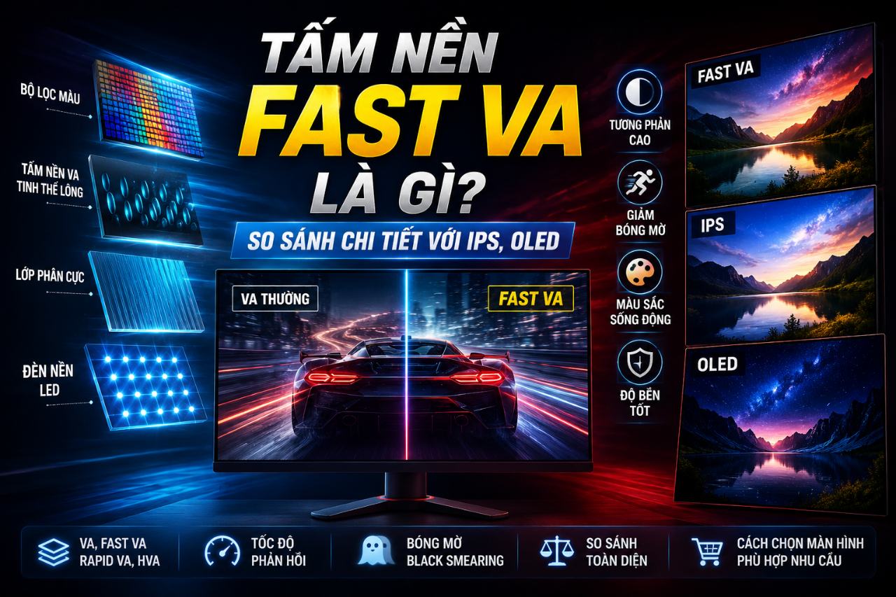 Tấm nền Fast VA là gì? So sánh IPS và OLED