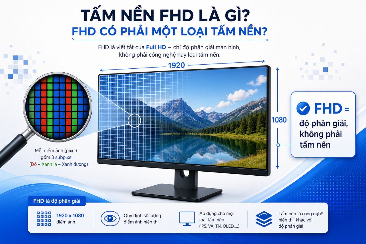 Tấm nền FHD là gì? FHD có phải một loại tấm nền?