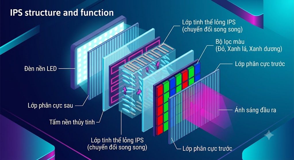Tấm nền IPS là gì và hoạt động như thế nào?