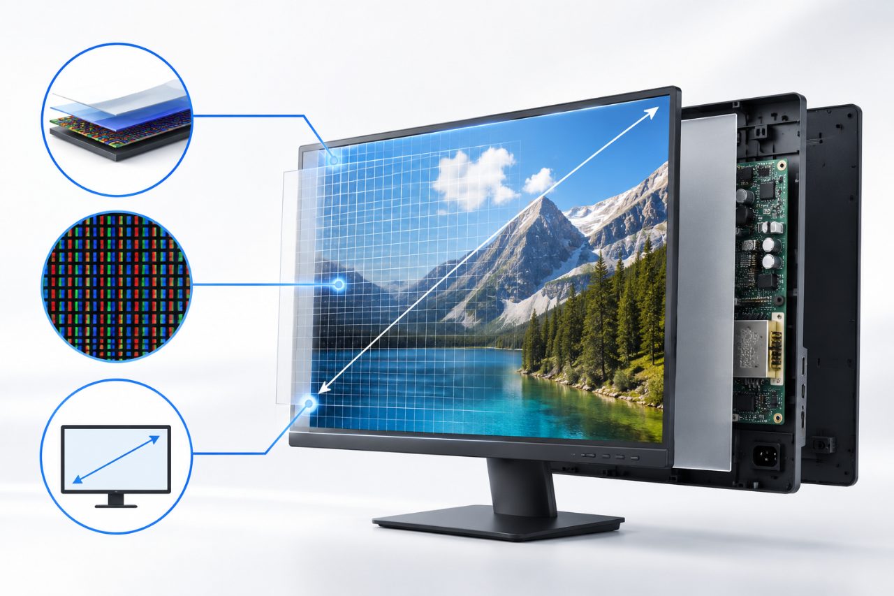 Tấm nền khác màn hình thế nào? UHD và 24 inch là gì?