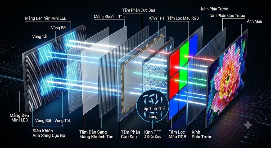 Tấm nền LED là gì và màn hình LCD hoạt động thế nào?