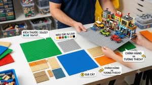 Tấm nền lego: Cách chọn đúng loại, kích thước, giá