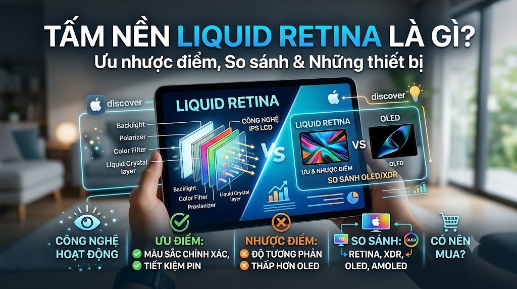 Tấm nền Liquid Retina là gì? Ưu nhược điểm