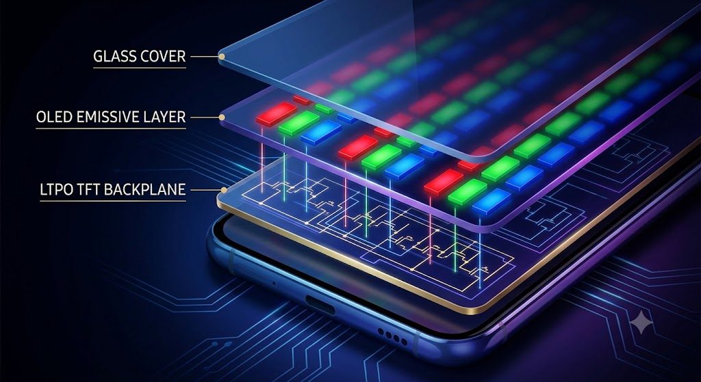 Tấm nền LTPO là gì và có phải màn hình OLED không?