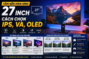 Tấm nền màn hình 27 inch: Chọn IPS, VA hay OLED?