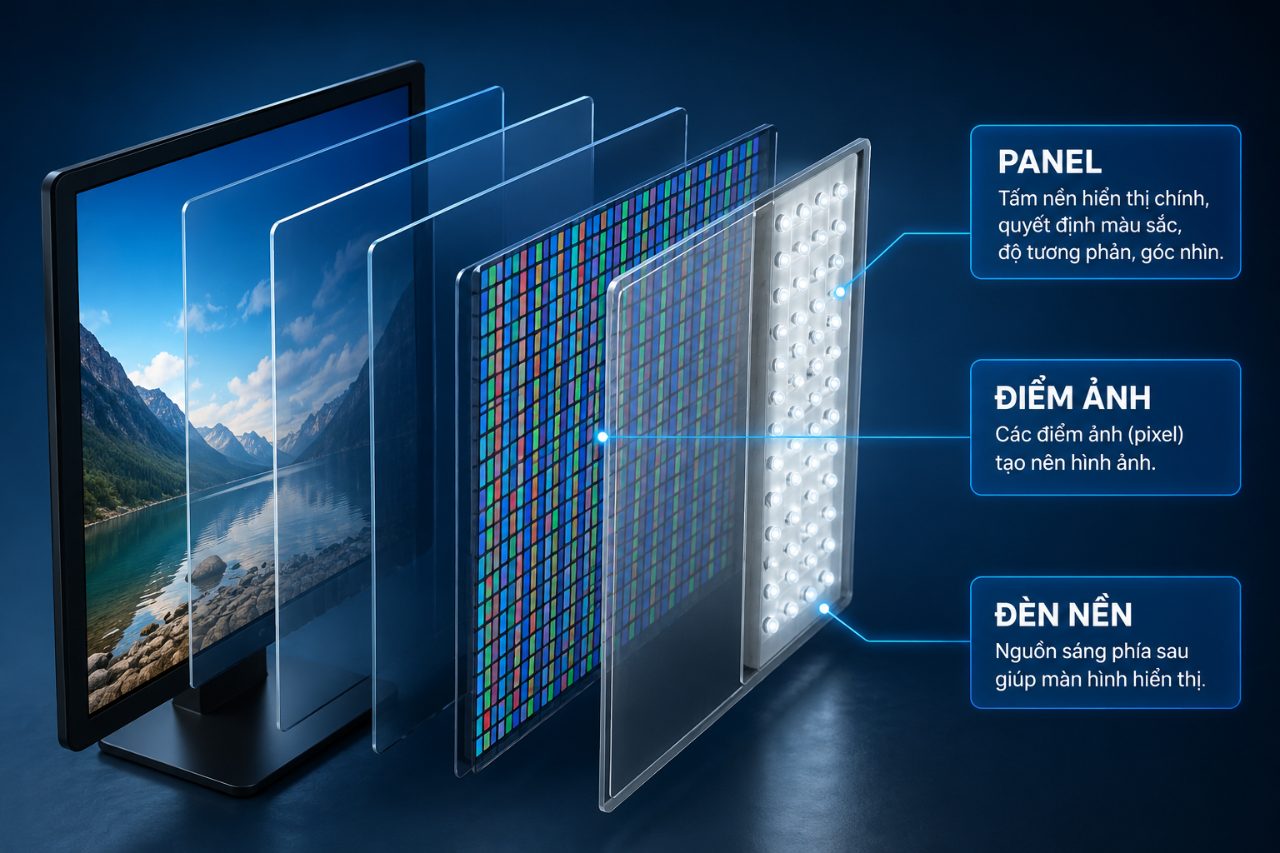 Tấm nền màn hình là gì? Panel có nghĩa là gì?