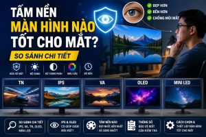 Tấm nền màn hình nào tốt cho mắt? So sánh chi tiết