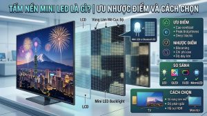 Tấm nền Mini LED là gì? Ưu nhược điểm, cách chọn