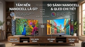 Tấm nền NanoCell là gì? So sánh NanoCell và QLED