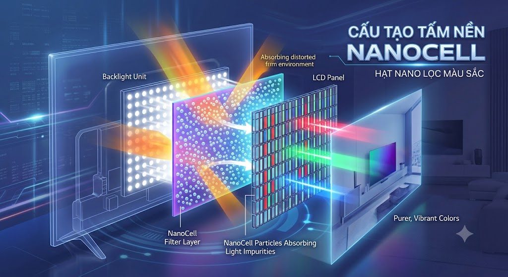 Tấm nền NanoCell là gì và có nguồn gốc từ đâu?