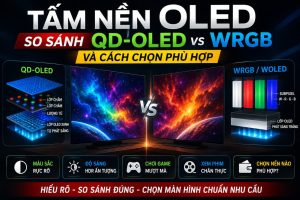 Tấm nền OLED: So sánh QD-OLED và WRGB