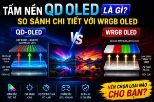 Tấm nền QD OLED là gì? So sánh WRGB OLED
