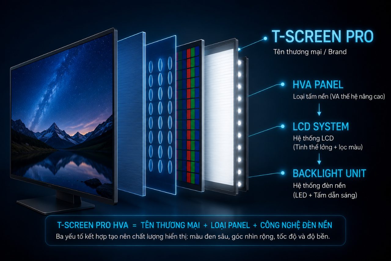 Tấm nền T Screen và T-Screen Pro HVA là gì?
