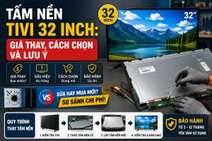Tấm nền tivi 32 inch: Giá thay và cách chọn