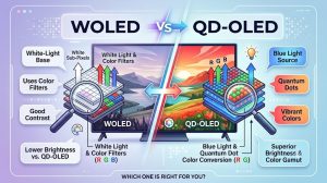 Tấm nền WOLED là gì? So sánh WOLED và QD-OLED