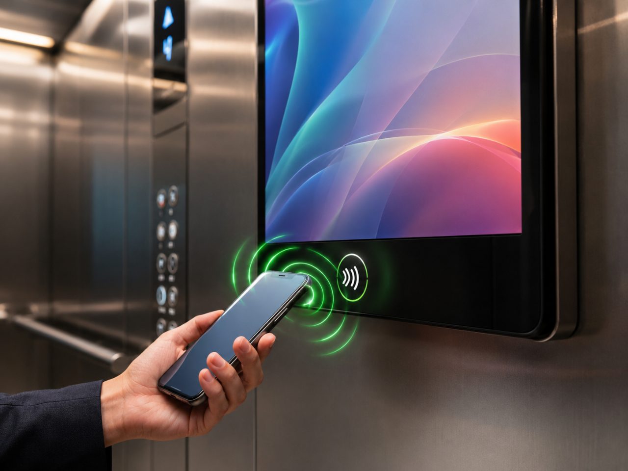 Tổng quan: Công nghệ NFC trên màn hình thang máy là gì?