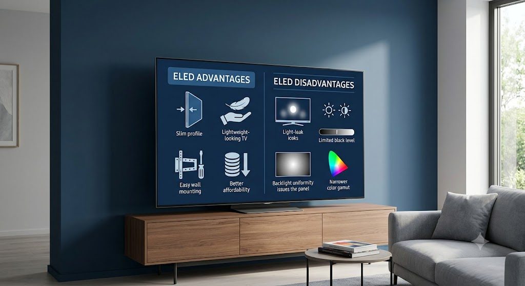 Ưu nhược điểm của màn hình ELED