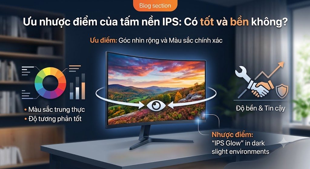Ưu nhược điểm của tấm nền IPS: Có tốt và bền không?