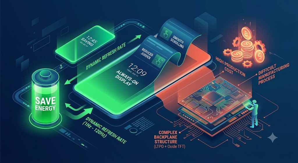 Ưu nhược điểm của tấm nền LTPO