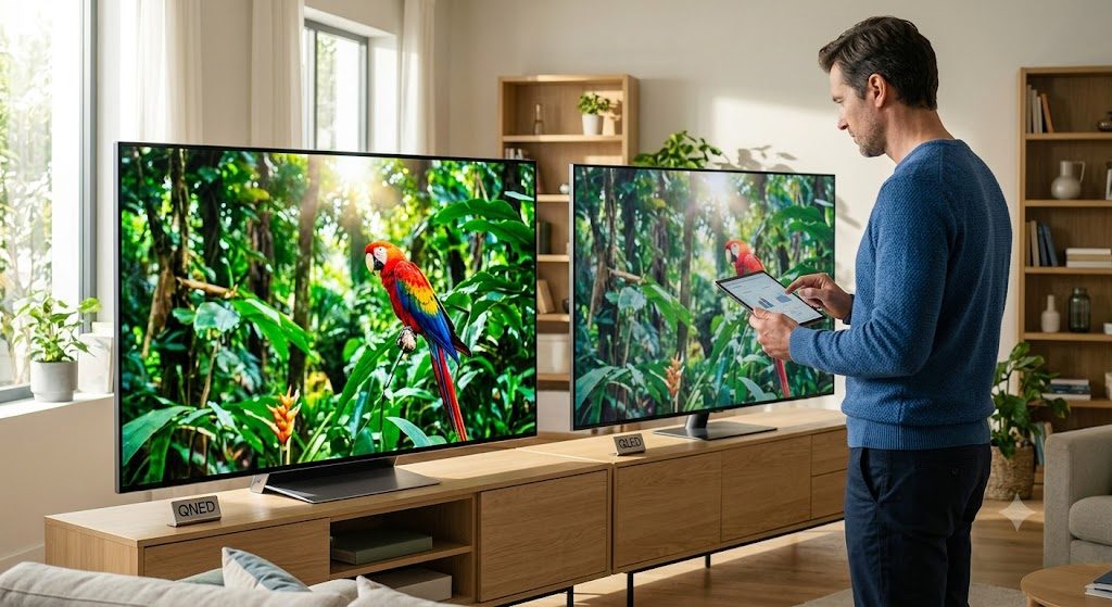 Ưu nhược điểm tấm nền QNED và QLED cần biết
