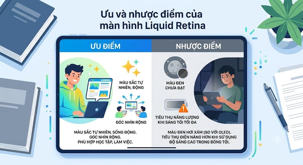 Ưu và nhược điểm của màn hình Liquid Retina