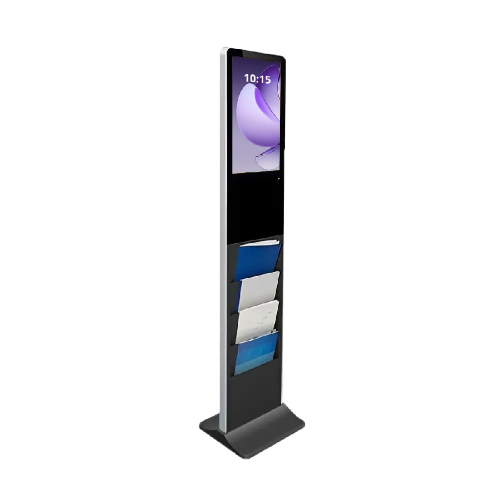 Màn Hình Chân Đứng Brochure 55 Inch Thiết Kế 4 Hộc Đựng